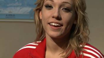 Interviewed Lily Labeau, before, and after her scene.